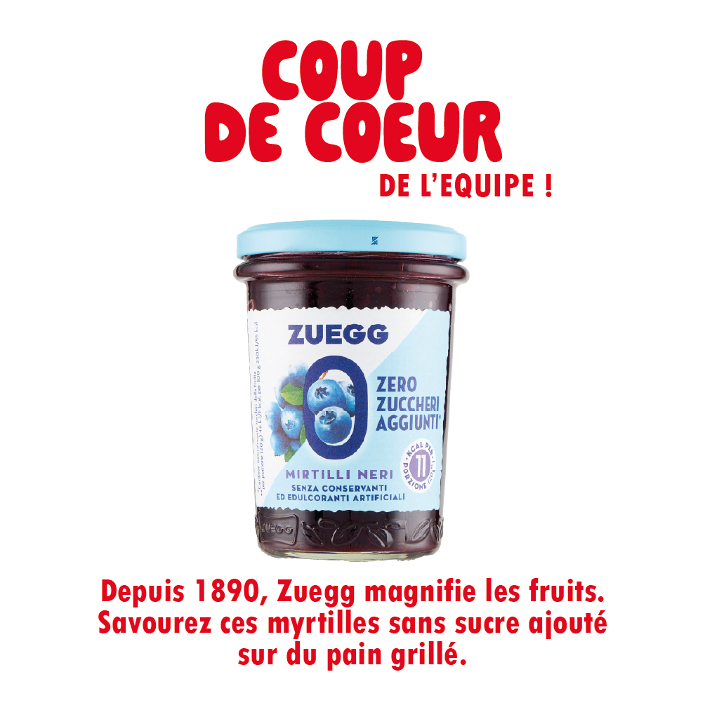 Confiture de myrtilles Zuegg